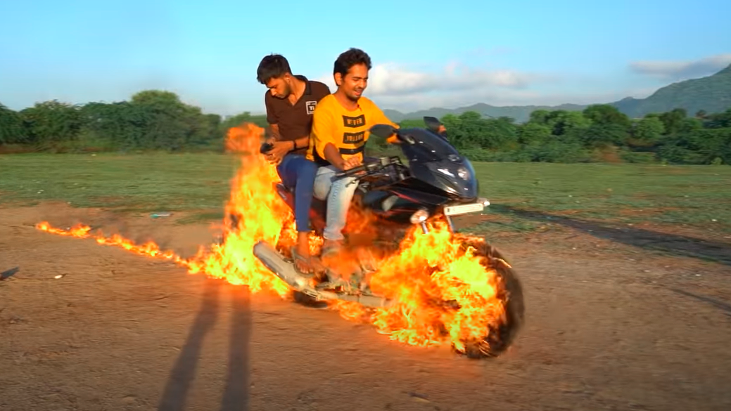 Ghost Rider imitation video